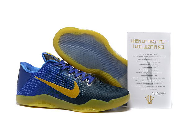 Nike Kobe Xi Shoe Blue Yellow Norway